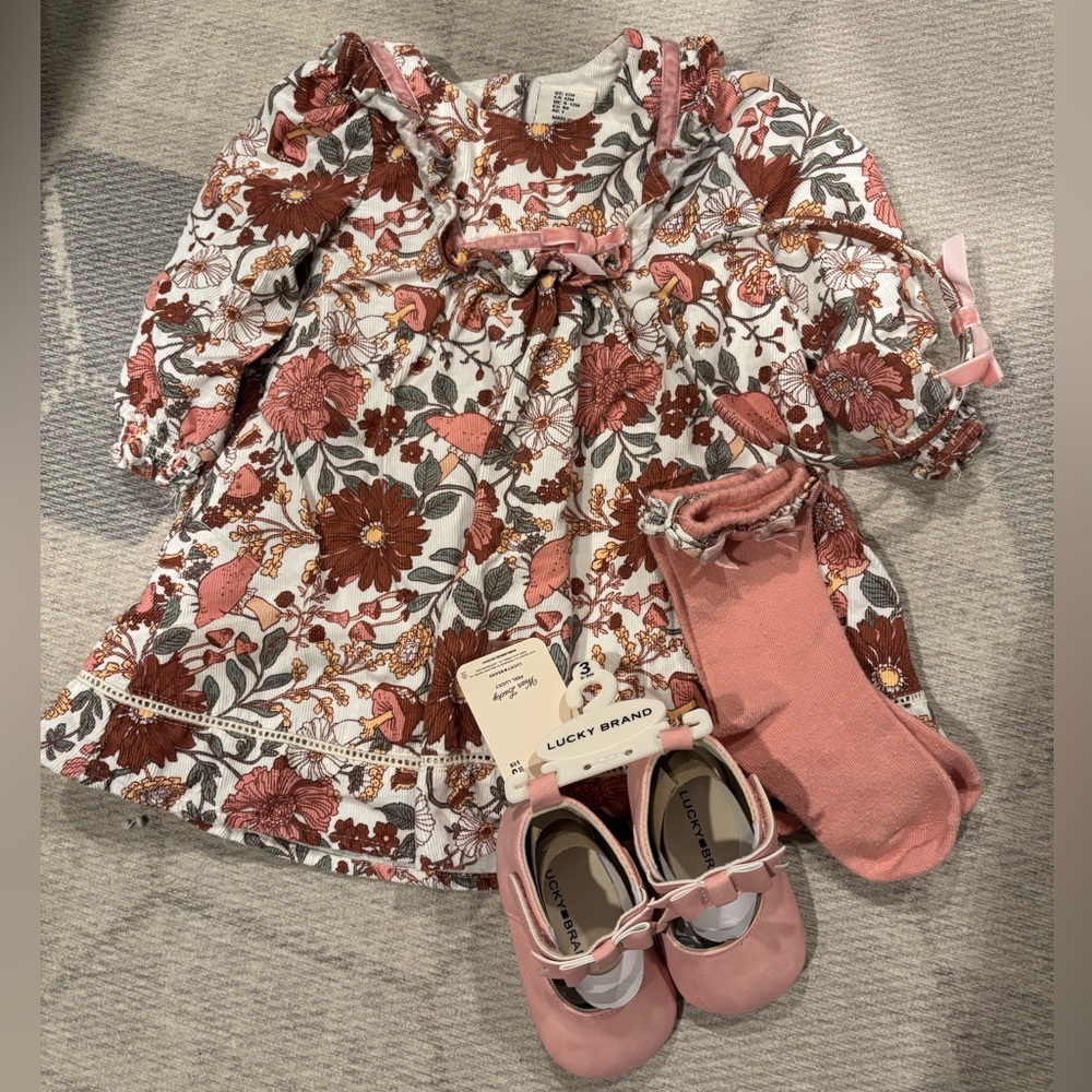 Baby Girl Joie Floral Patterned Dress